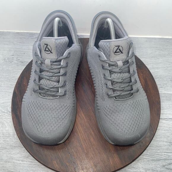 Zeba Steel Grey Mens Size 8.5 6E Extra Wide Shoes Sneakers Lace Up Mesh Comfort